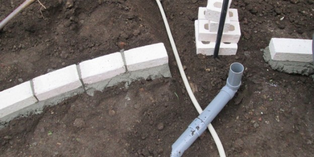 立水栓の水道管延長工事