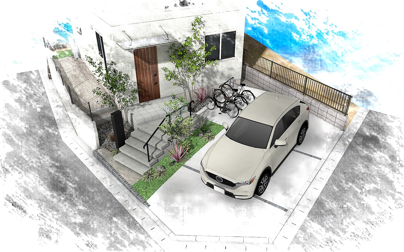 新築エクステリアプラン