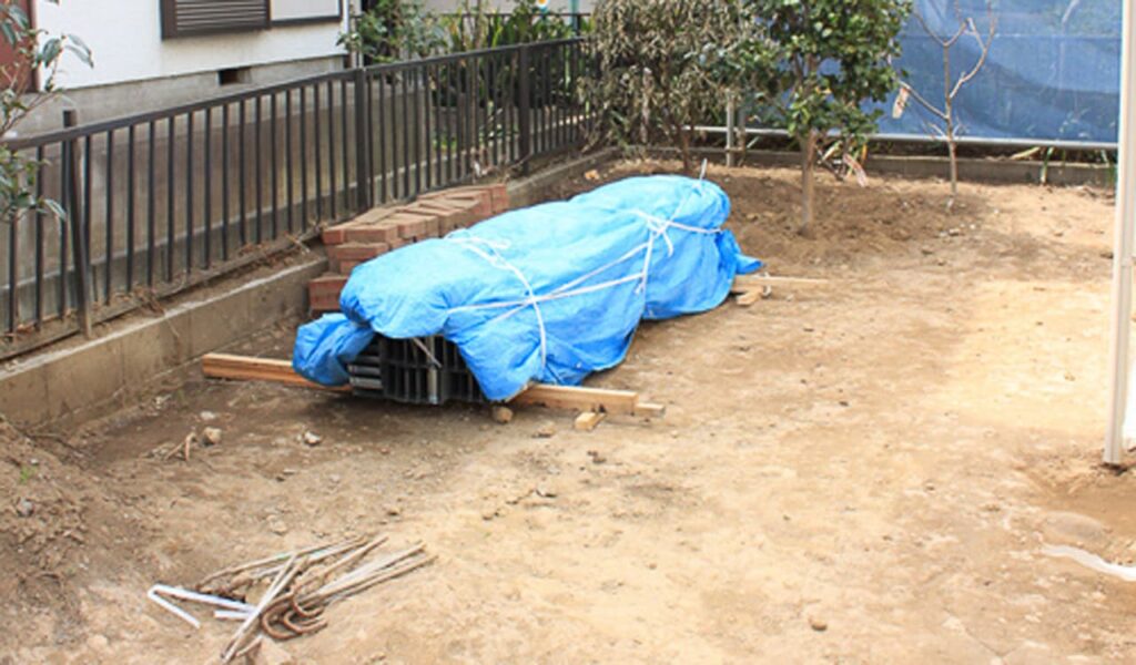 洋風庭園のある新築外構