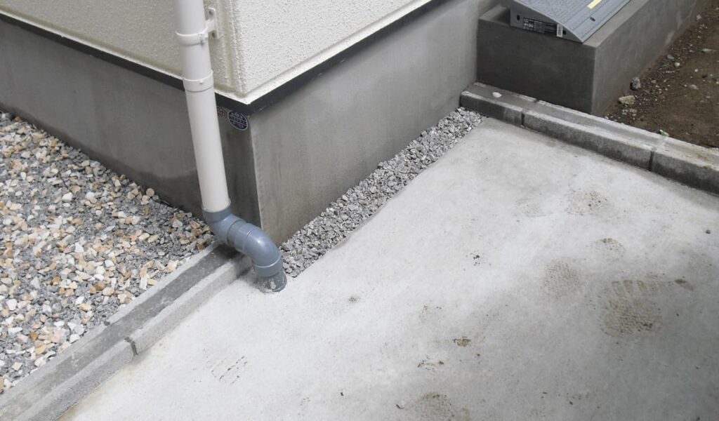 安心安全に遊べる日陰のお庭