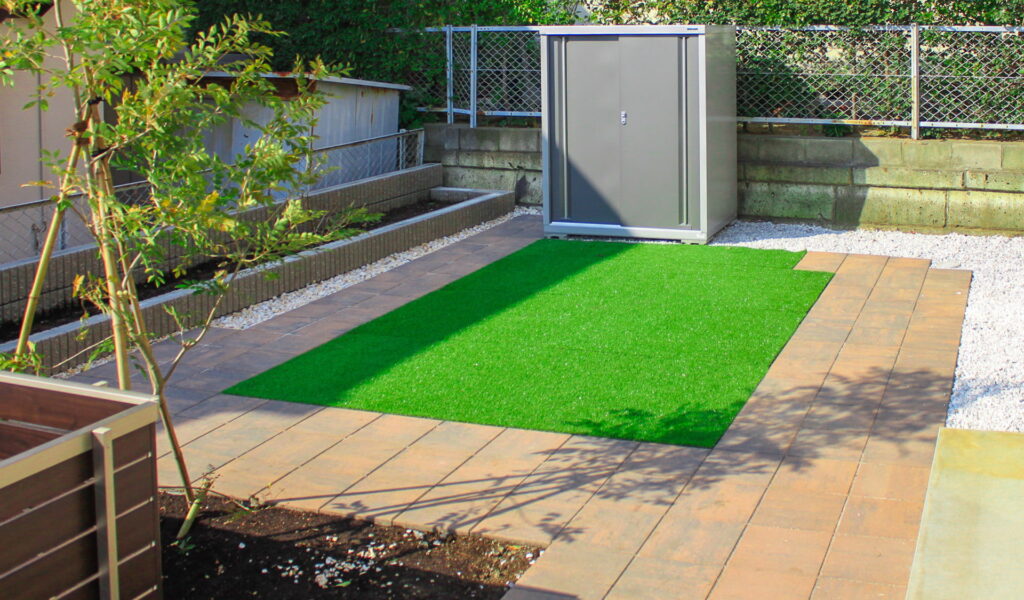 傾斜地も水はけも克服するお庭のエクステリアリフォーム