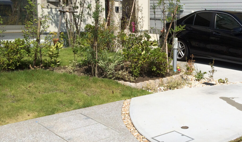 南国リゾート風庭園×プライバシー重視の外構リフォーム