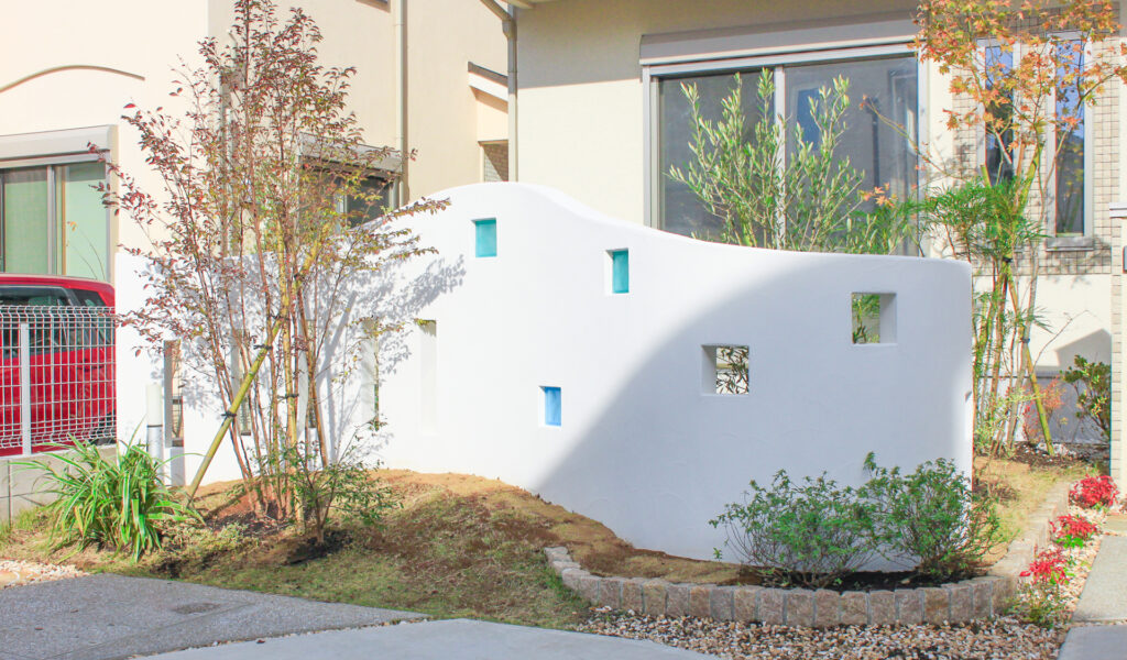 南国リゾート風庭園×プライバシー重視の外構リフォーム