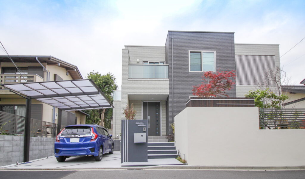 シンプルモダン住宅×和風庭のエクステリアリフォーム