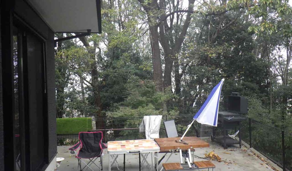 ハーフガーデンルームでくつろぎのひとときを