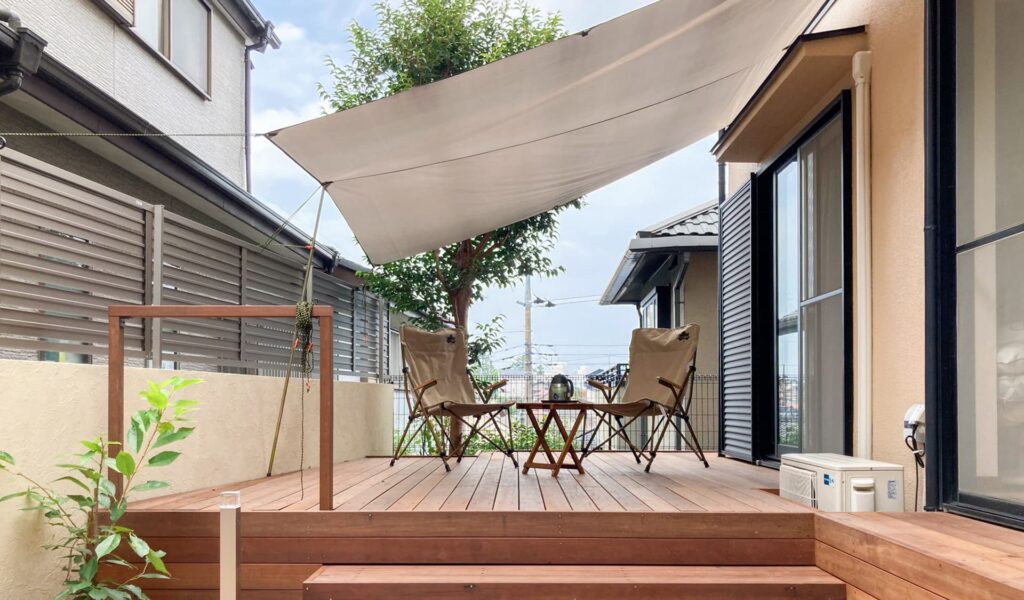 雑草対策もバッチリな快適ウッドデッキお庭リフォーム