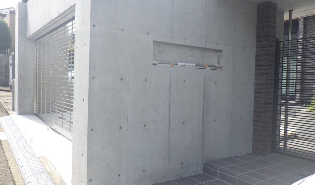 新築外構をタイル＆石材で洗練ファサードへリフォーム