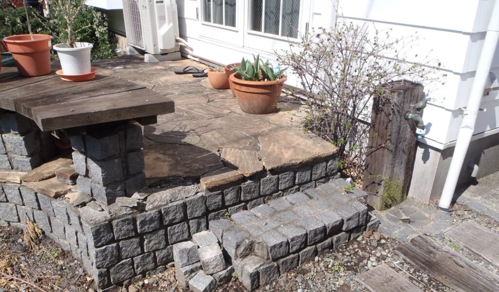 西洋風シャビーシックな外構リフォーム