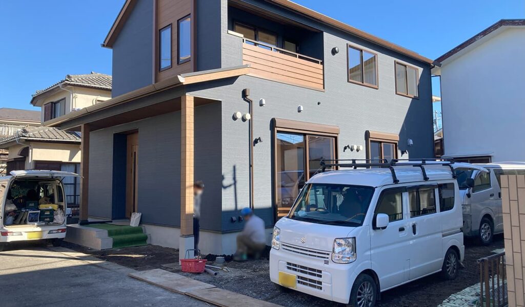 和風要素とプライベート空間を重視した新築エクステリア