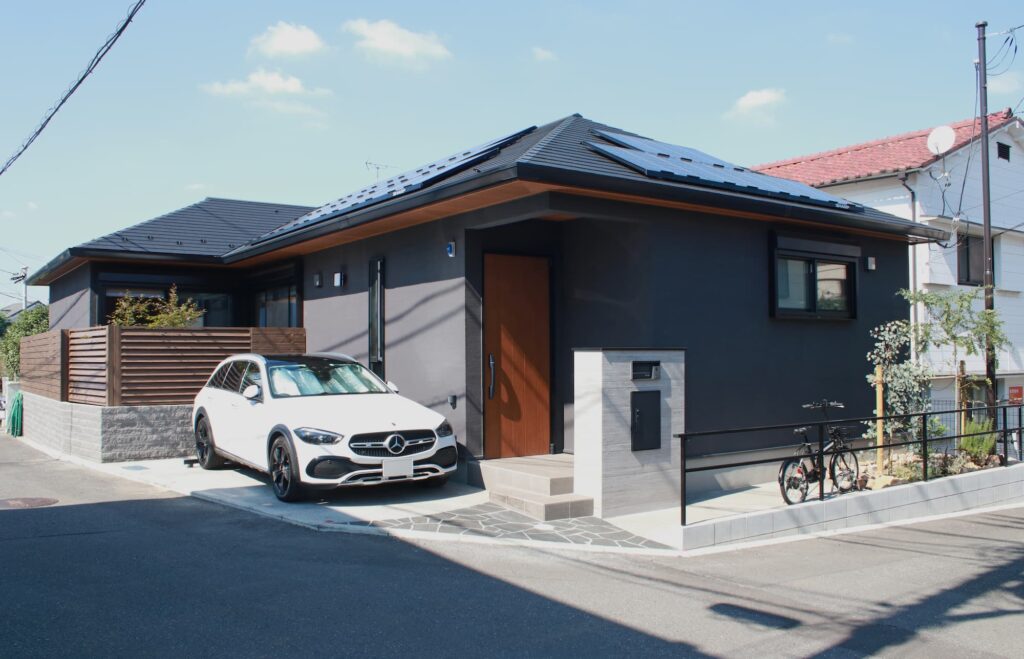 平屋の和モダンエクステリア